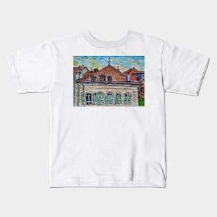 Watercolor Sketch - Genève, Rue de la Fontaine 15 Kids T-Shirt